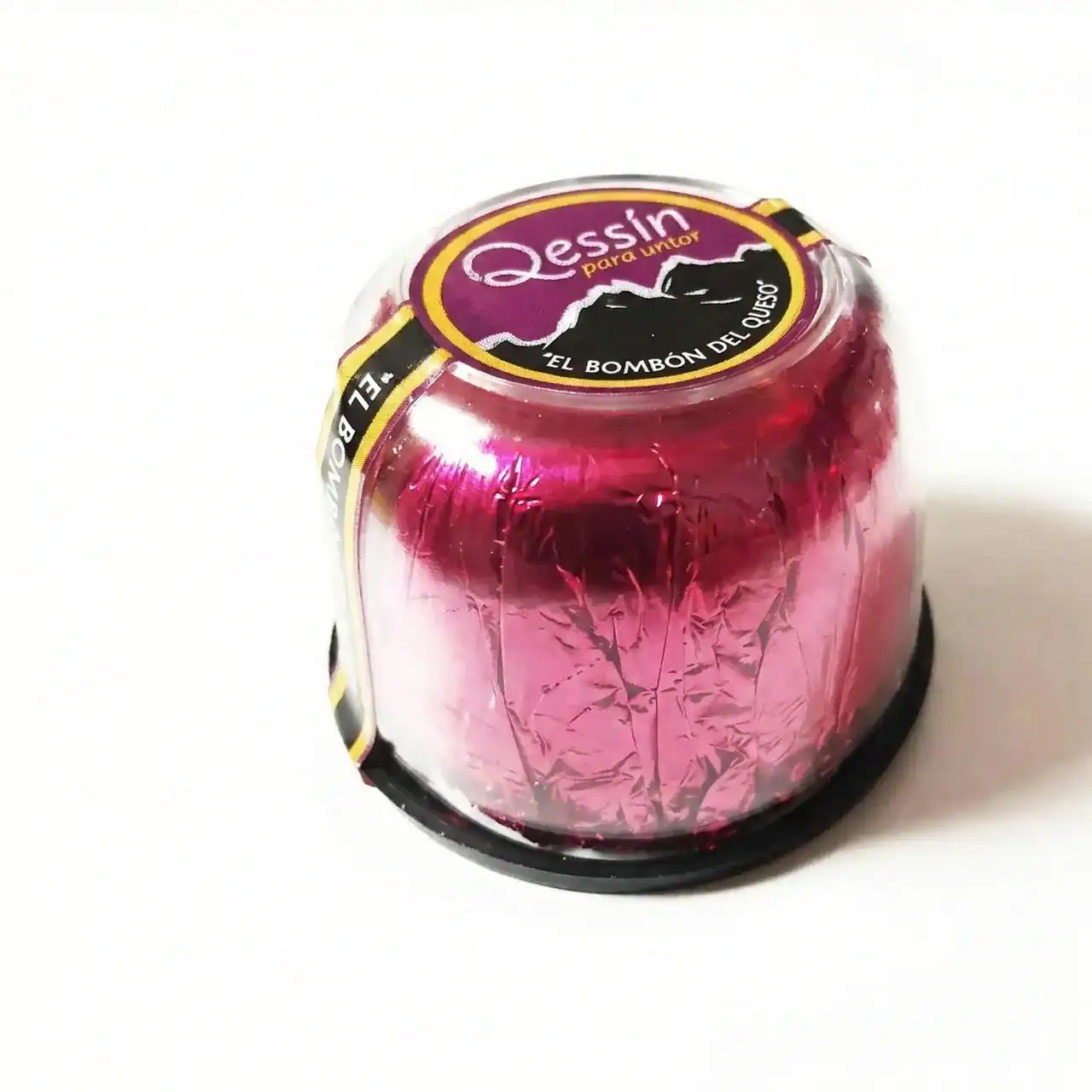 Tarro de Qessin para untar con etiqueta morada y negra.